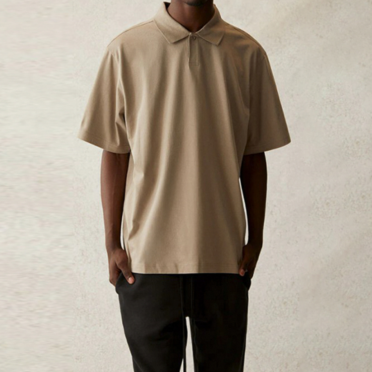 Футболка Fear of God Essentials SS21 Short Sleeve Polo Moss (мшисто-зеленая) — фото 3