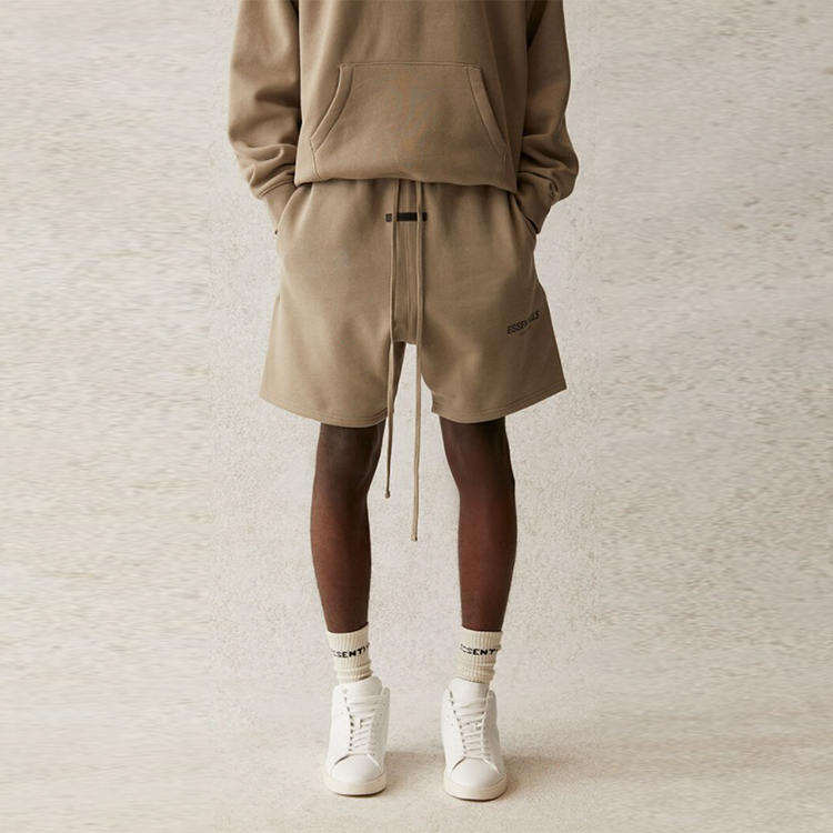 Шорты Fear of God Essentials Sweatshort (зеленые) — фото 3