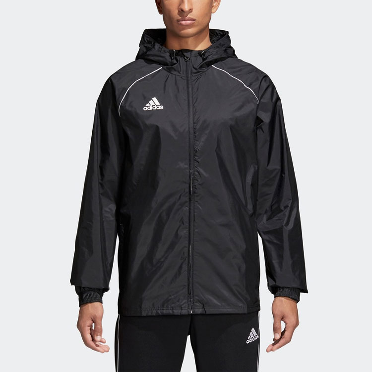 Мужская куртка adidas Core18 Rn Jkt (черная) — фото 3