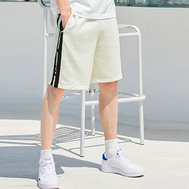 Li Ning Sports Fashion Collection Sports Shorts Men’s Ivory Moderate