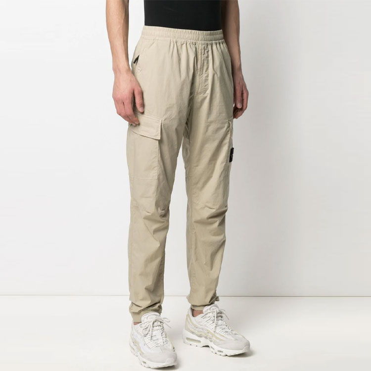 Мужские штаны STONE ISLANDSTONE ISLAND SS21 (хаки) — фото 4