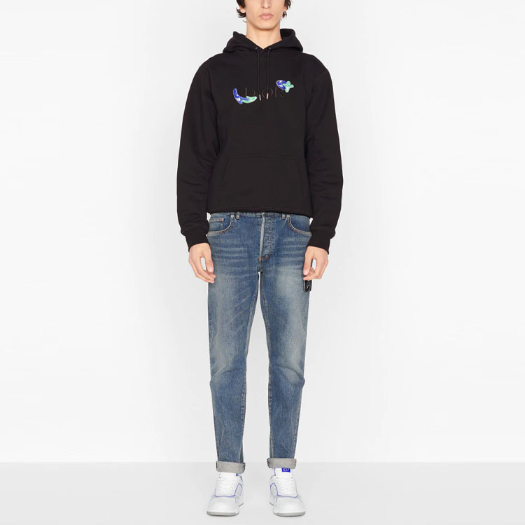 Мужская куртка Dior x KENNY FW21 Logo (черный) — фото 3