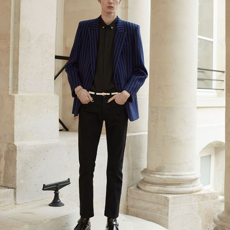 Джинсы SAINT LAURENT (черные) — фото 4