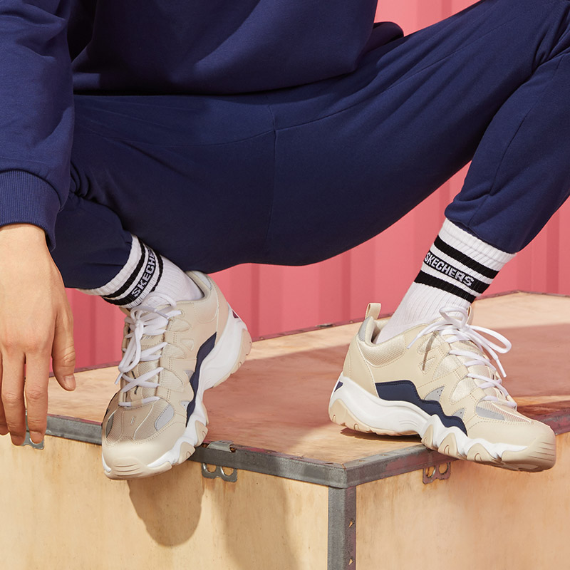 Мужские кроссовки Skechers D'Lites 2.0 (натуральный) — 自然色 — фото 7