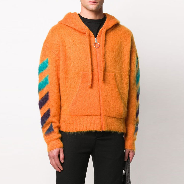Мужское худи OFF-WHITE SS20 Logo (оранжевое) — фото 2