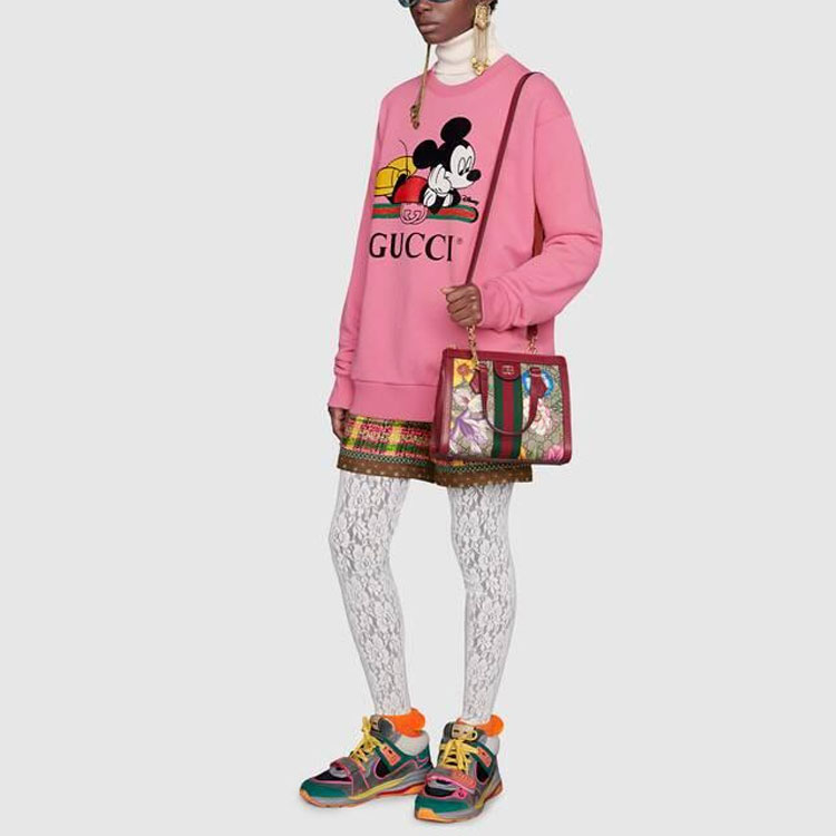 Женское худи Gucci x Disney (розовое) — фото 5
