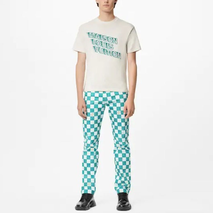 Футболка Louis Vuitton (бежевая) — фото 4