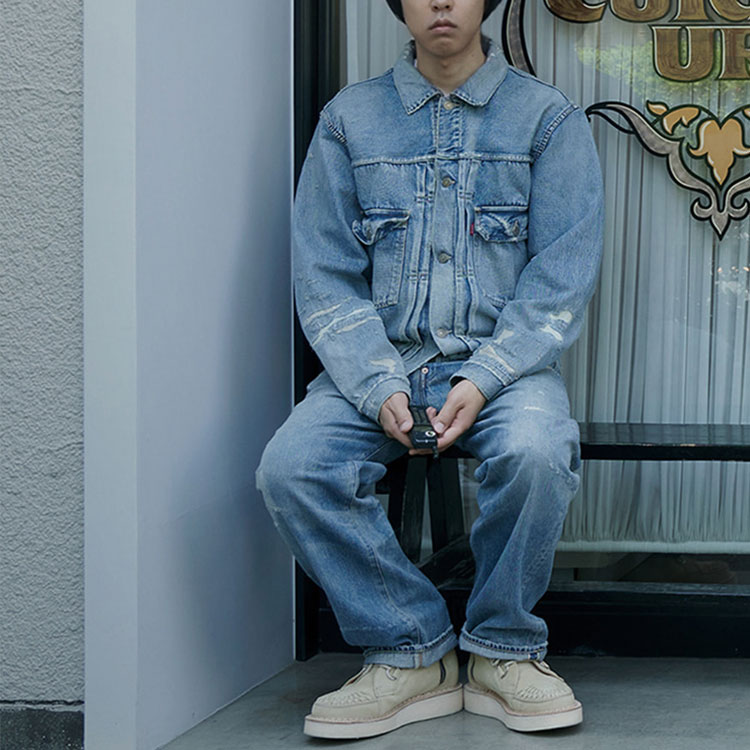 Куртка Human Made x Levis (синий) — фото 3