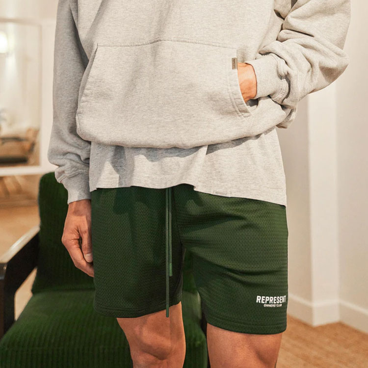 REPRESENT Sports Shorts Men’s Green Moderate