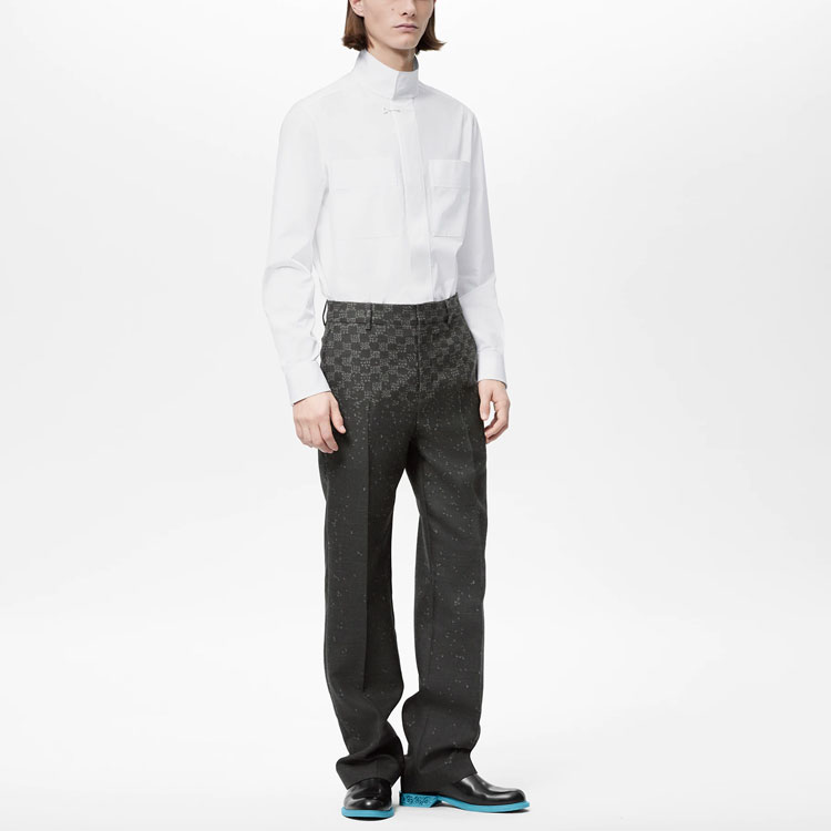 Мужские штаны Louis Vuitton FW22 Damier Spread (черные) — фото 2