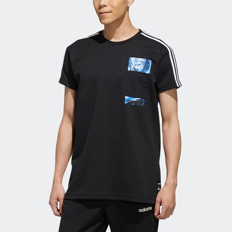 Мужская футболка adidas neo x Crossover T (черная) — фото 3