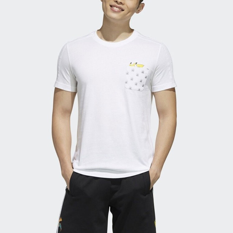 Мужская футболка adidas neo Pikachu (белая) — фото 3