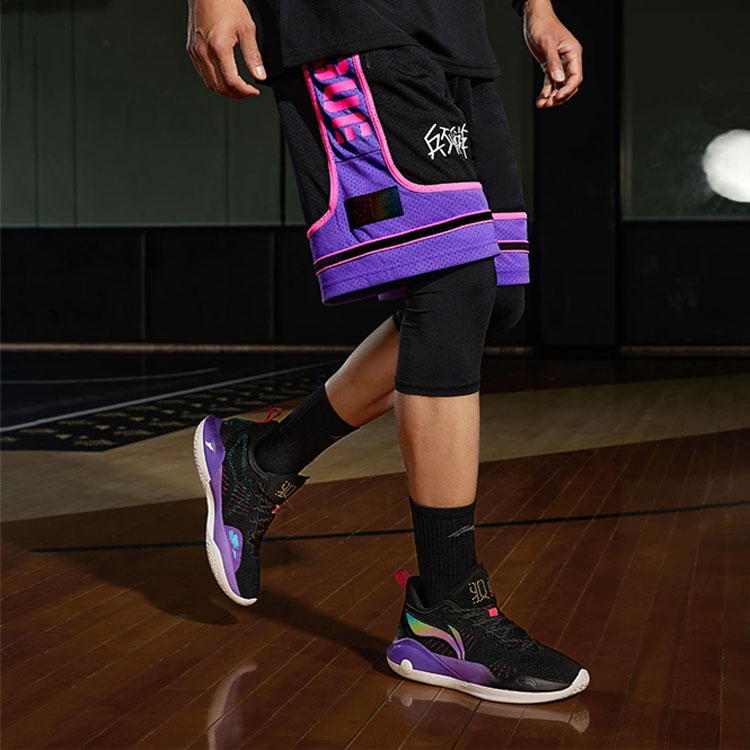 Li Ning Basketball Shorts Men’s Black Moderate Straight Fit Pants