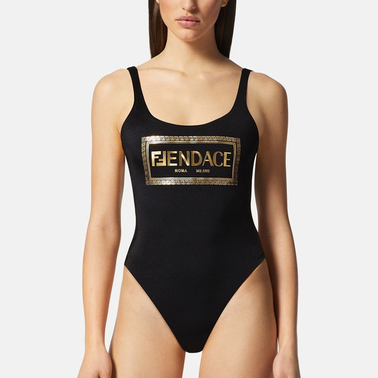 VERSACE SS22 One piece Swimsuit Women’s Black