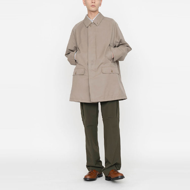 Мужская куртка nanamica 2l Gore tex Short Soutien Collar Coat (черная) — Синий — фото 2
