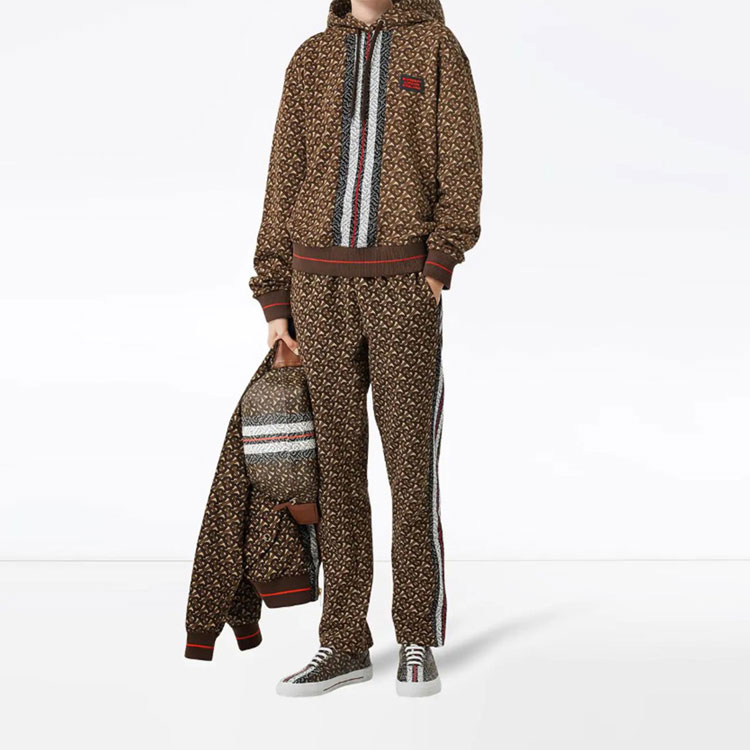 Женские штаны Burberry (коричневые) — фото 4