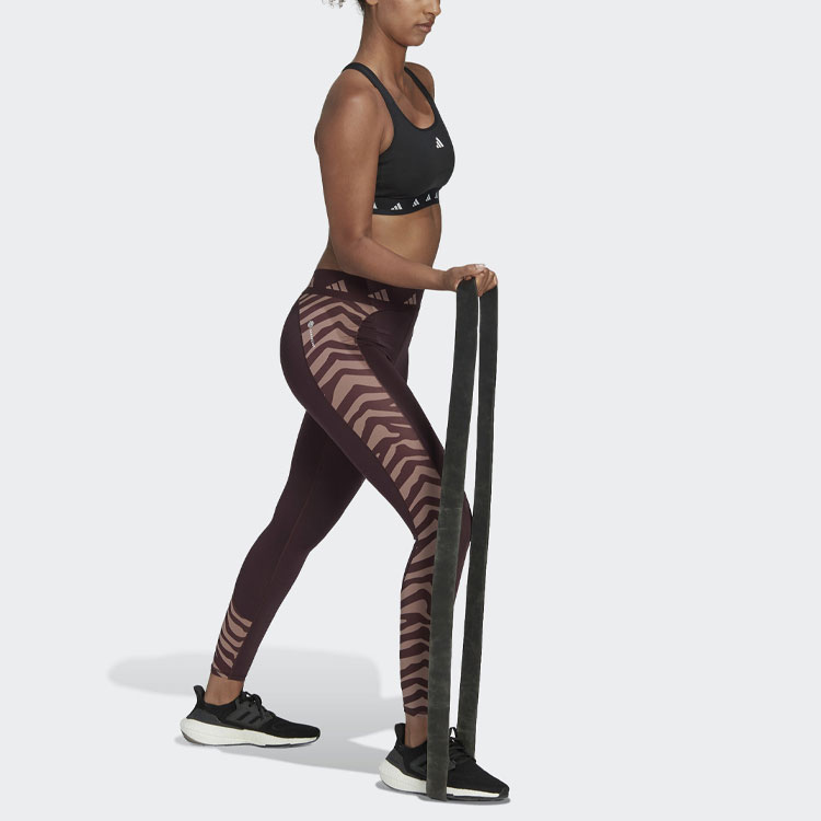 Adidas Sports Pants Women's Burgundy Moderate