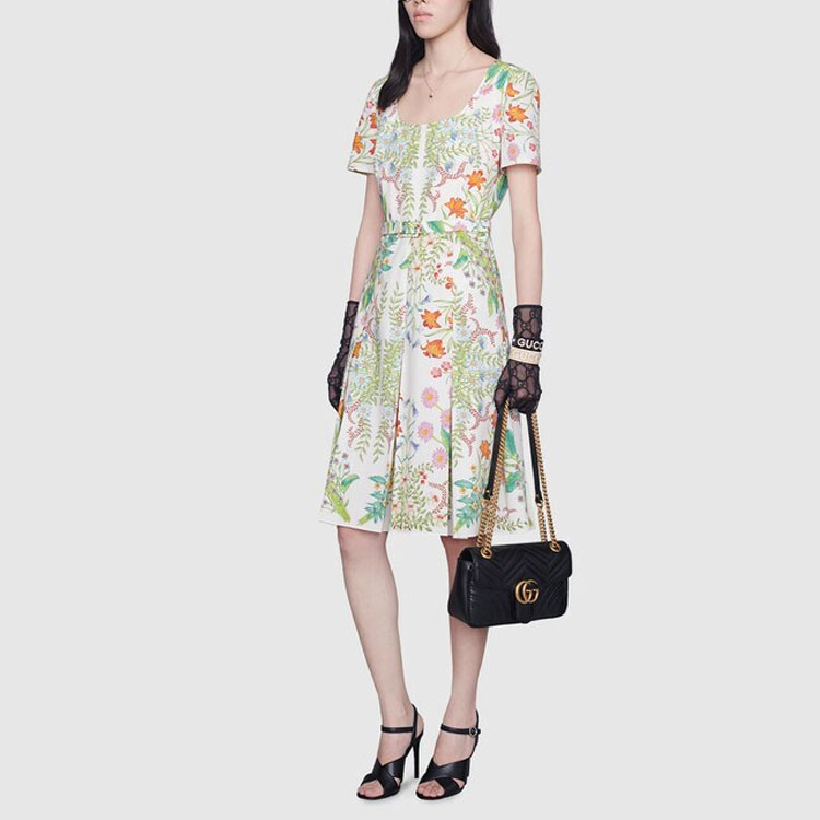 Женское платье Gucci (зеленое) — фото 4