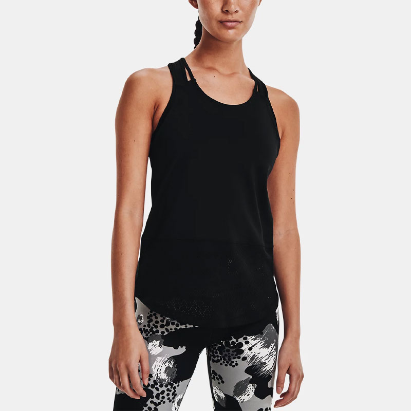 Under Armour Breathelux Sleeveless Sports Shirts Women’s Black Racerback