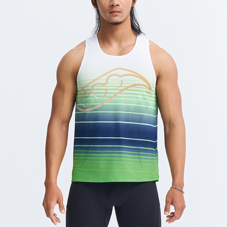 Saucony Running Tank Top Men’s Green Gradient