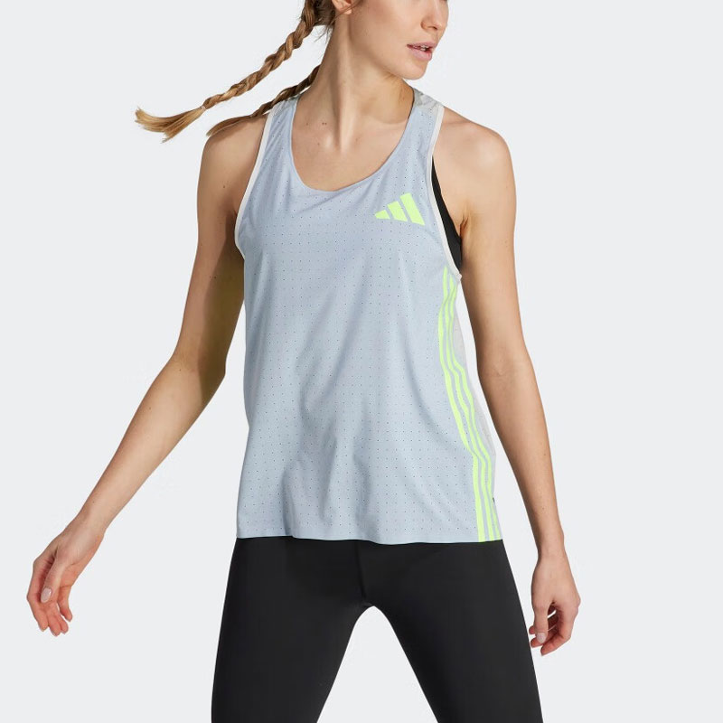 Adidas Running Tank Top Women’s Blue Silver Gray