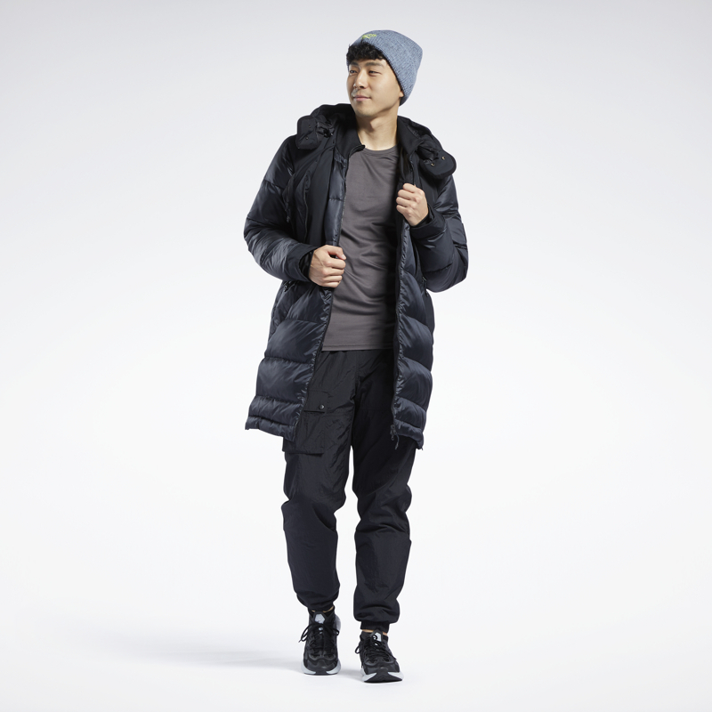 Мужская куртка Reebok (черная) — фото 4