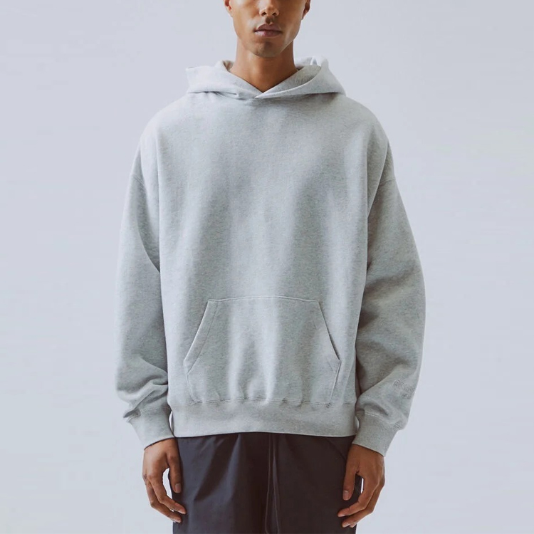 Худи Fear of God Essentials FW19 Pullover Hoodie (серо-бежевый) — фото 2