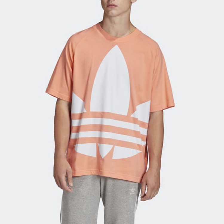 Мужская футболка adidas originals Big Trefoil Boxy Tee (розовая) — фото 4