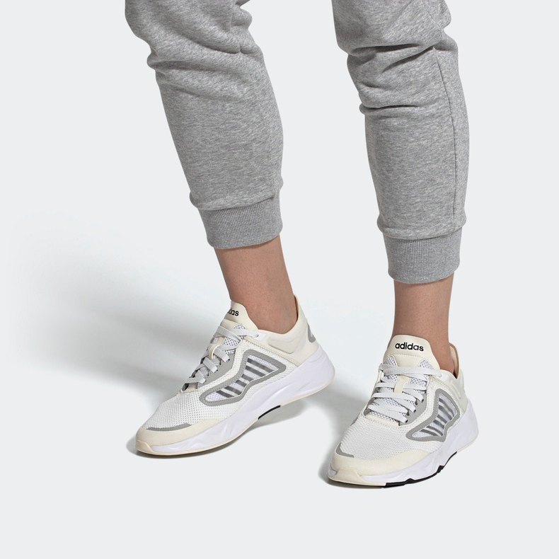 Мужские кроссовки adidas neo Futureflow Cc (бежевыйбелый / черный / серый) — Бежевыйбелый / чёрный / серый — фото 7
