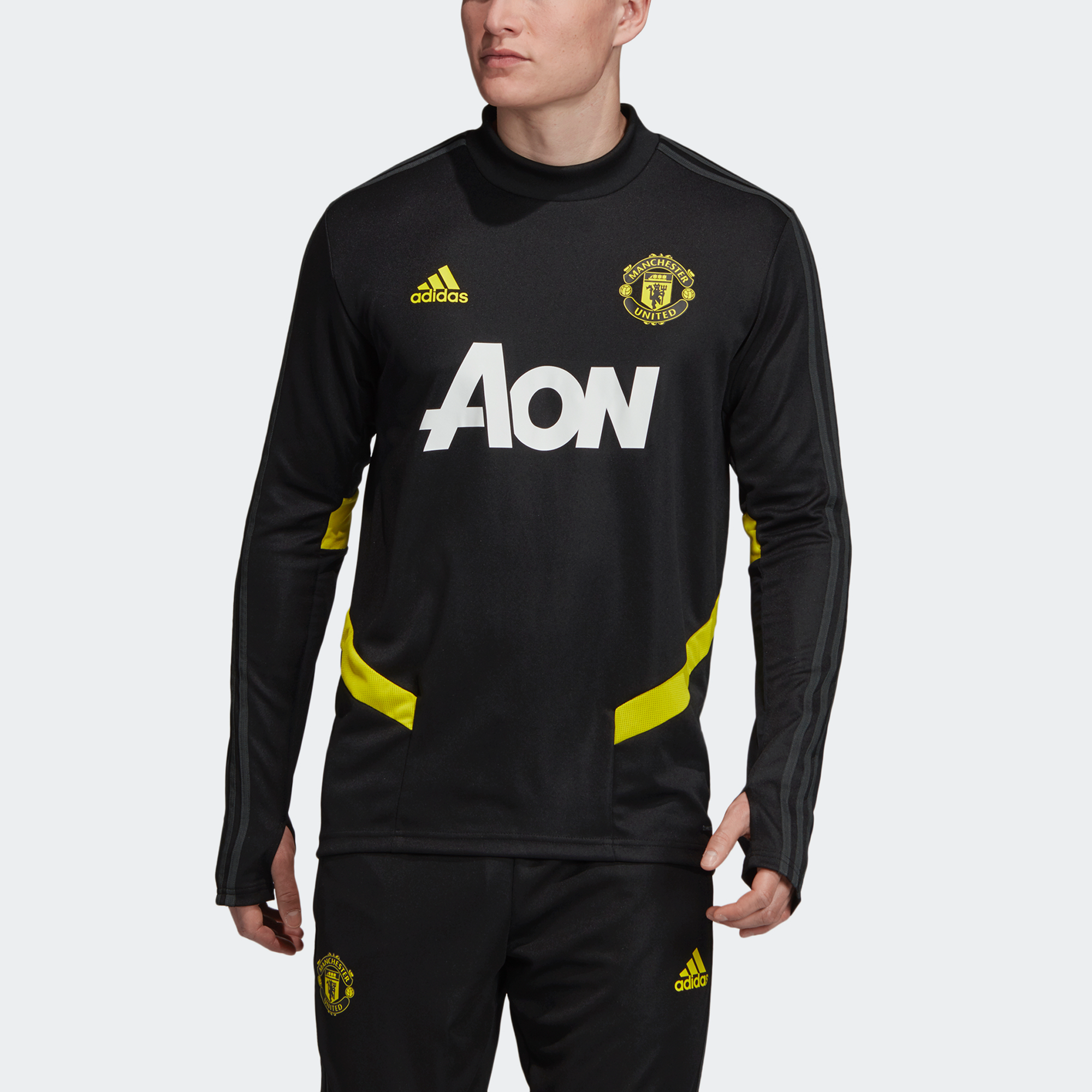 Adidas Manchester United Soccer Jerseys Men’s Black Moderate