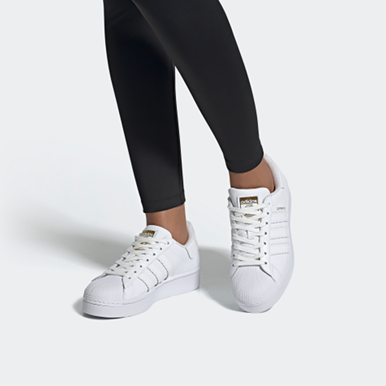 Женские кеды adidas originals Superstar Bold (белые) — Белый — фото 7