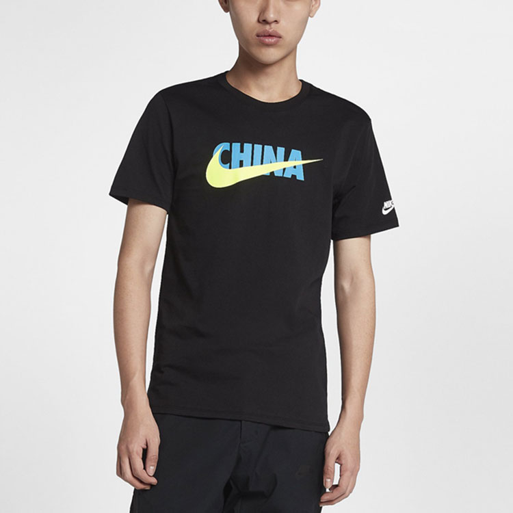 Мужская футболка Nike (черная) — фото 2