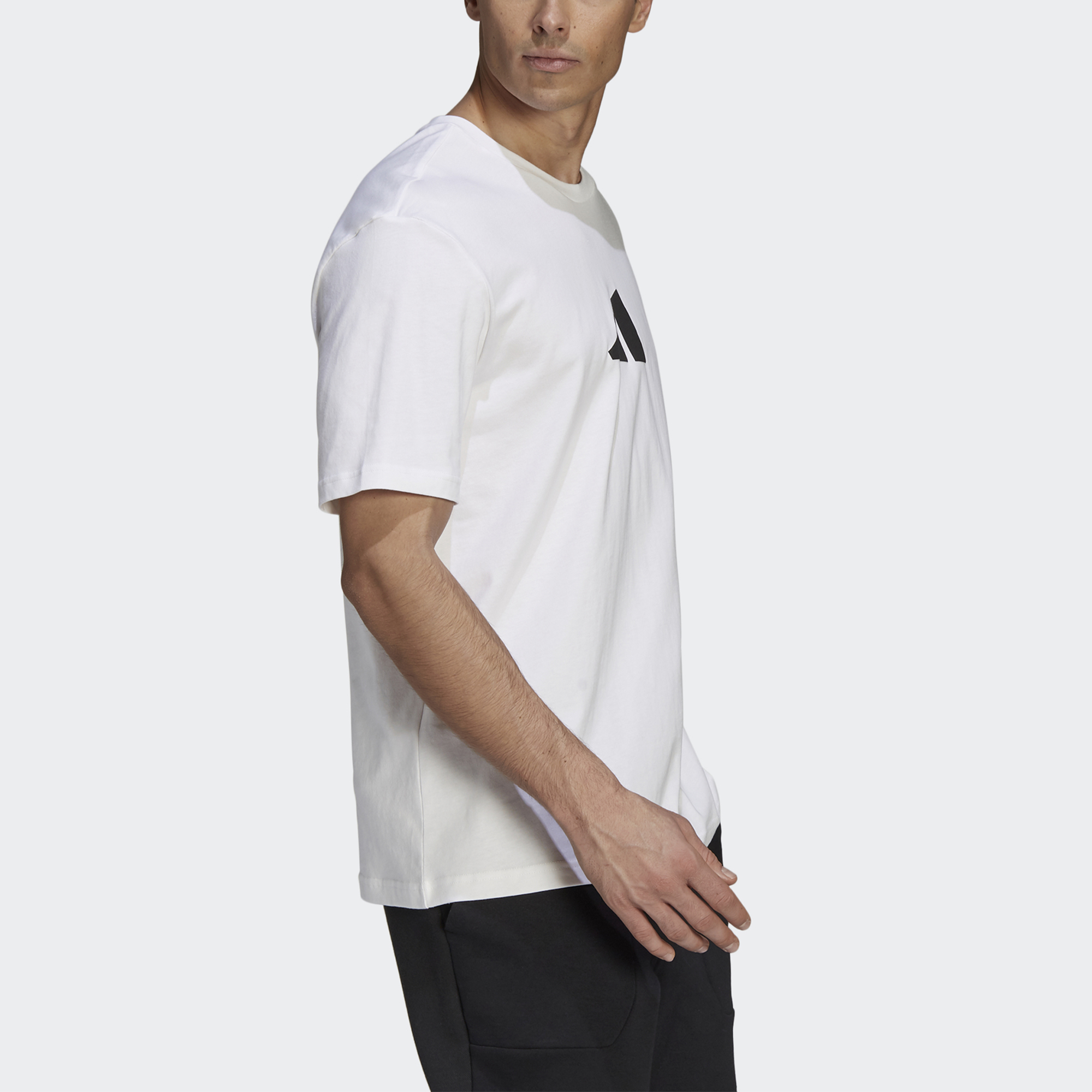 Мужская футболка adidas Camo Loose (белая) — фото 3
