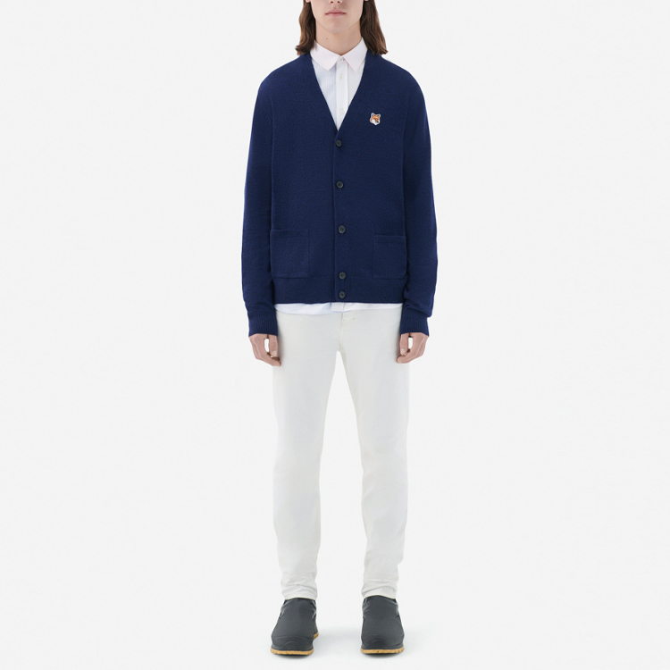 Мужской свитер Maison Kitsune (темно-синий) — фото 3