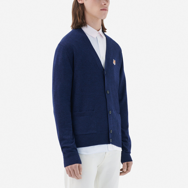 Мужской свитер Maison Kitsune (темно-синий) — фото 4