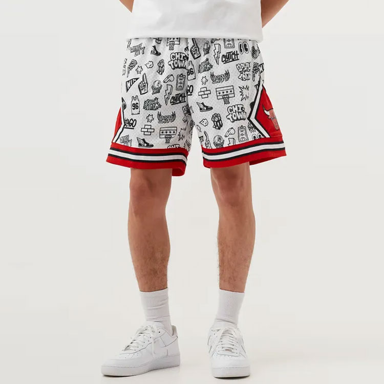 Mitchell & Ness X Nba Chicago Bulls 1997 Doodle Swingman Shorts