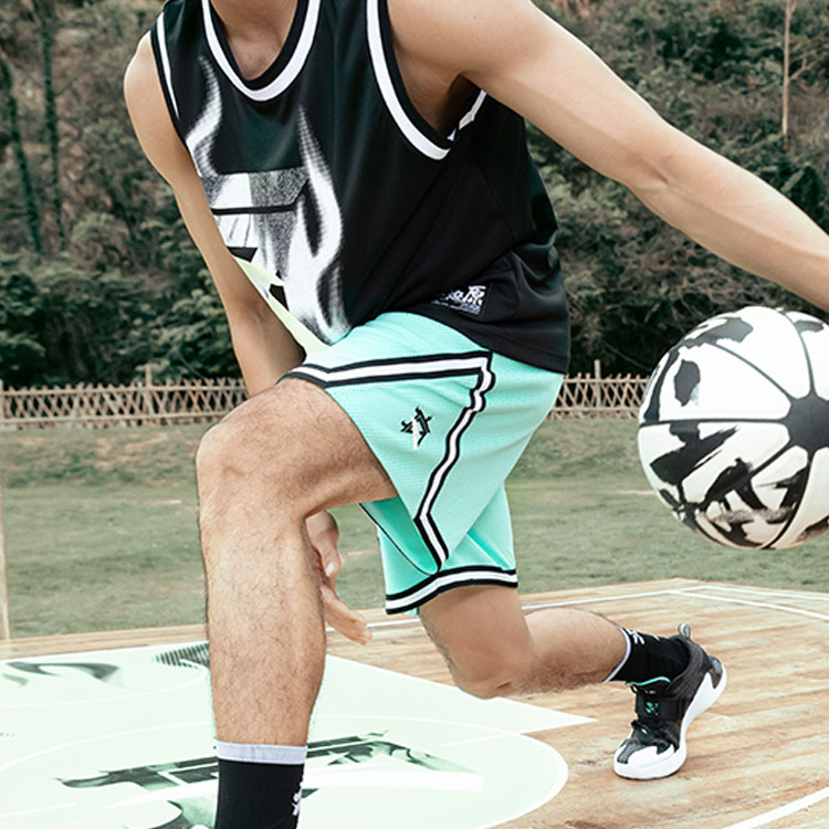 Anta Basketball Collection Basketball Shorts Men’s Green