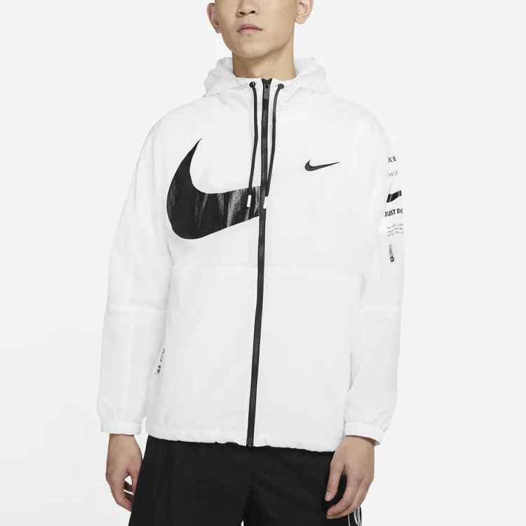 Мужская куртка Nike Sportswear Swoosh (белая) — фото 4