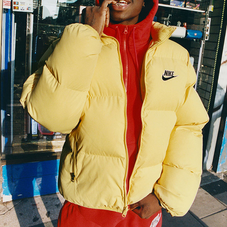 Куртка Supreme x nike reversible puffy jacket SS21 (мультиколор) — фото 23