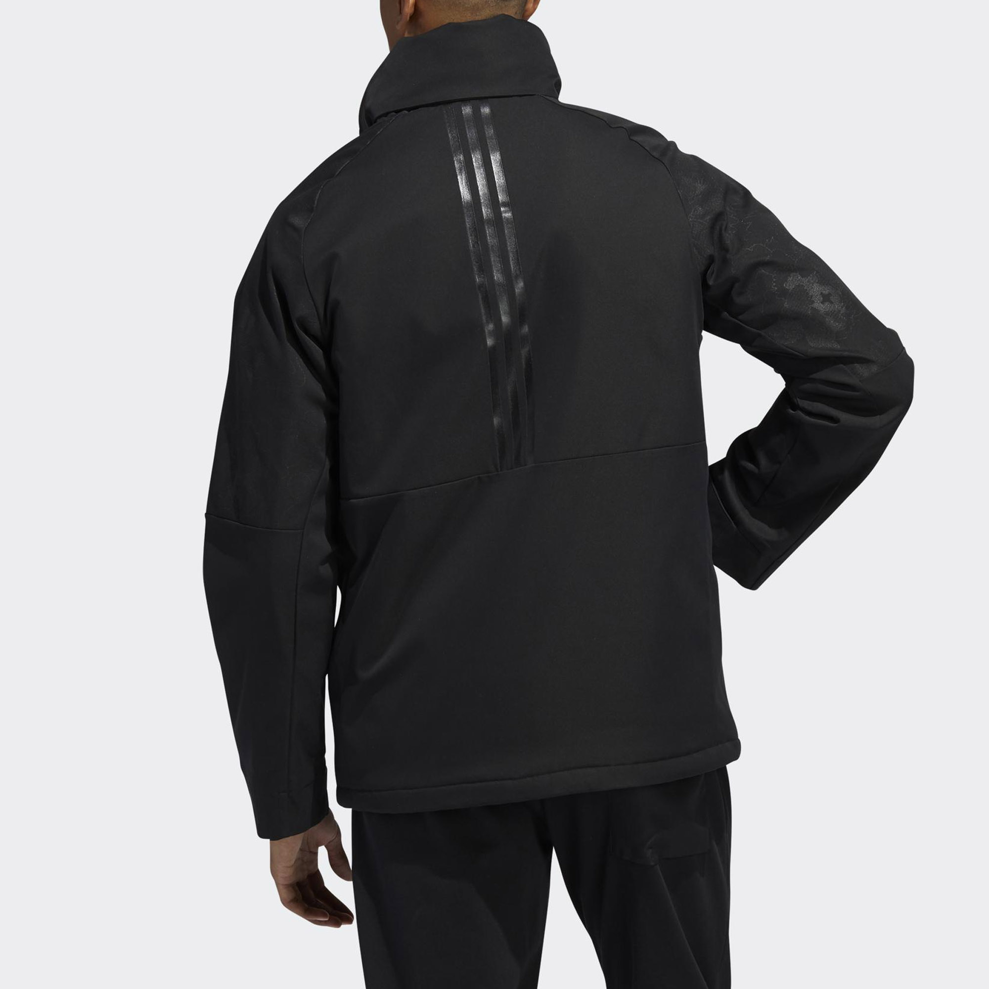 Мужская куртка adidas Флис (черная) — фото 4