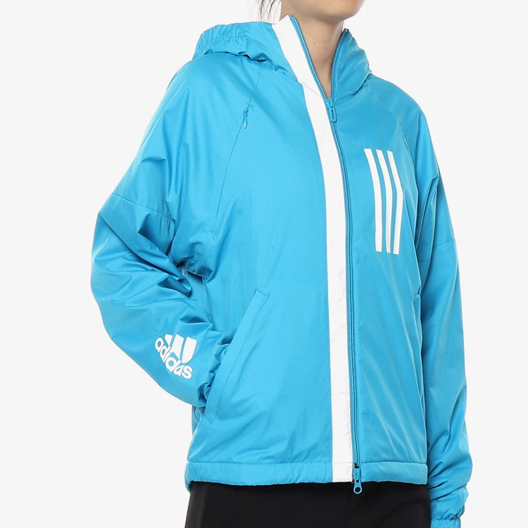 Женская куртка adidas (синяя) — фото 3