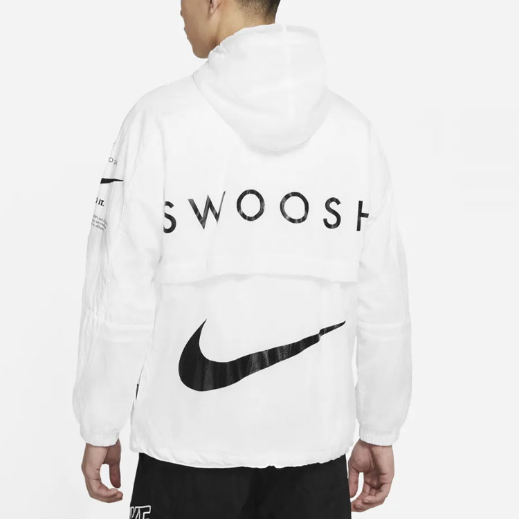 Мужская куртка Nike Sportswear Swoosh (белая) — фото 5