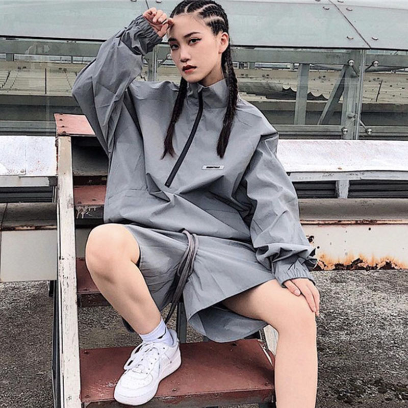Мужская куртка Fear of God Essentials SS20 (серебристая) — фото 3