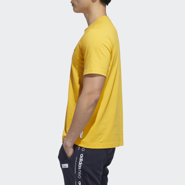 Футболка adidas neo (желтая) — фото 6