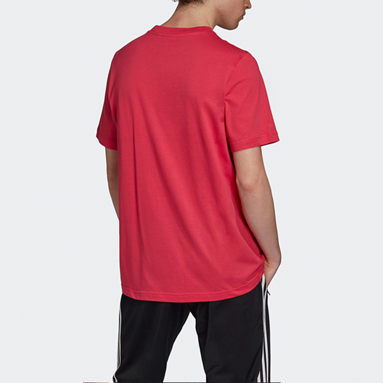 Мужская футболка adidas originals Trefoil LogoT (красная) — фото 4