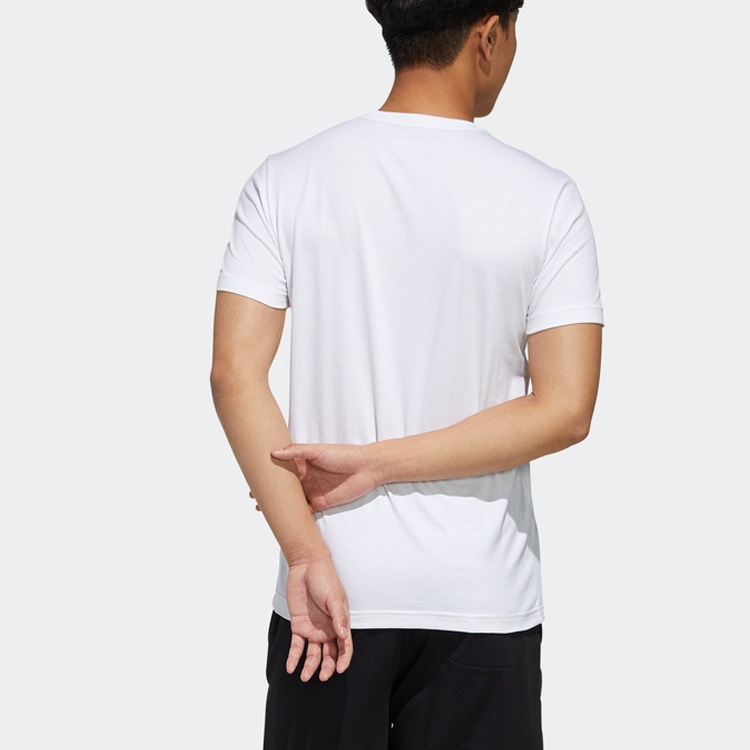 Мужская футболка adidas neo SS24 neo M ESNTL LG T 1T (белый) — фото 4