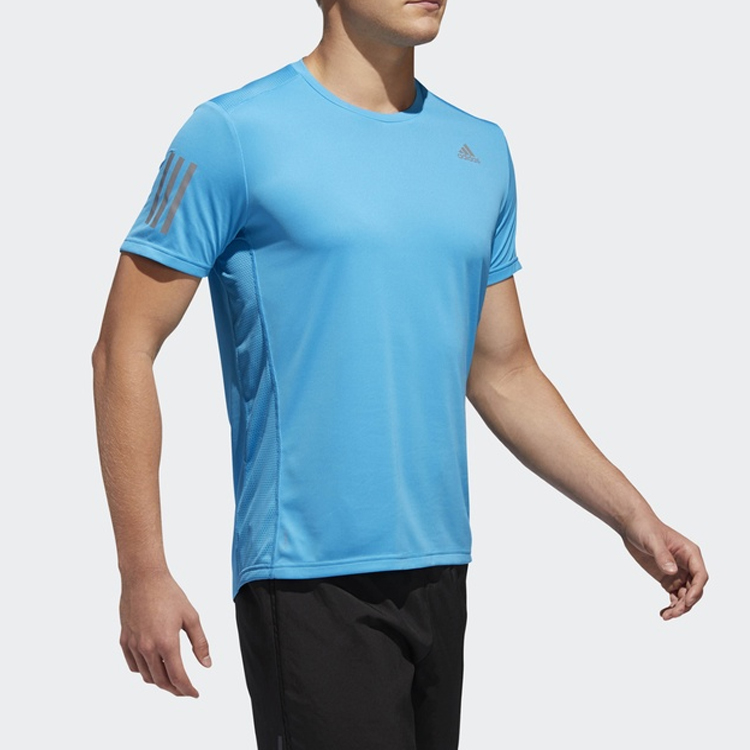 Мужская футболка adidas OWN THE RUN TEE (голубая) — фото 4