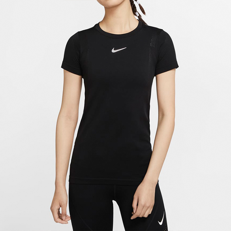 Женская футболка Nike Infinite Dri-FIT (черная) — фото 4