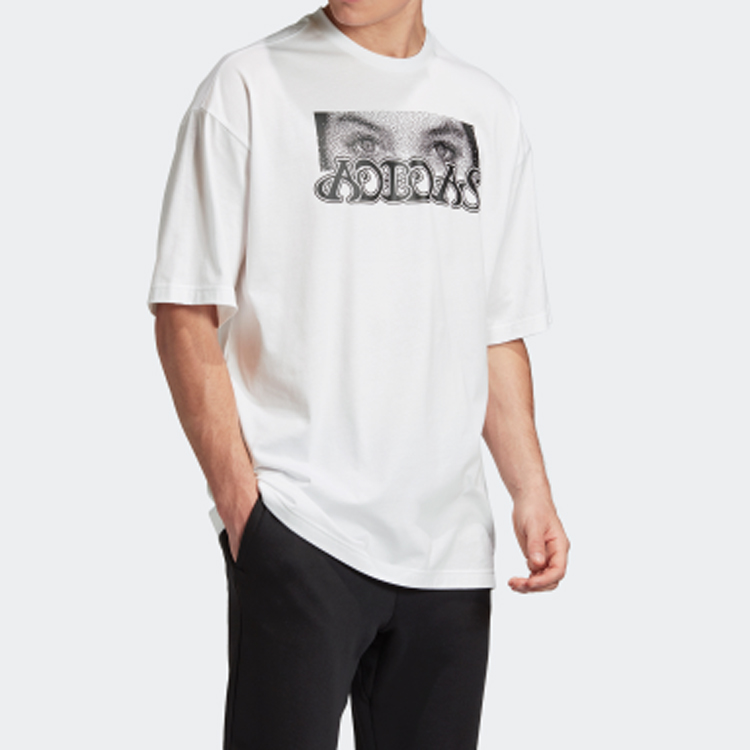 Мужская футболка adidas LOOSE TEE M (белая) — фото 6