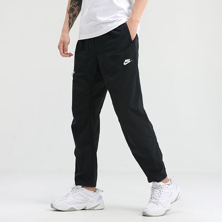 Мужские штаны Nike Sportswear Woven (черные) — фото 4